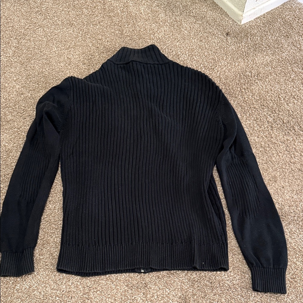 Lacoste Men's Black Zip-Up Sweater - Picture 6 of 7